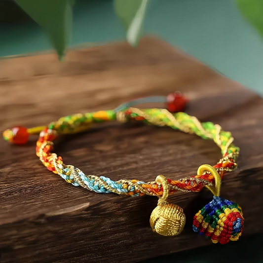 The multicolored rope balances and purifies the aura